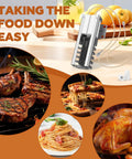 Gas Range Oven Igniter Replacement kit 5304509706 316489402, kitchen setting with grilled steak, pasta, pizza, and roasted chicken.