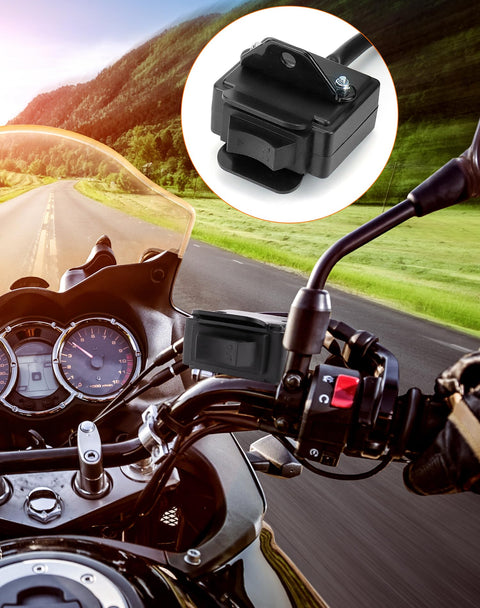 Winch Rocker Switch Kit For ATV And UTV 12V Weatherproof mounted on motorcycle handlebars
