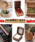 Hidden Brass Hinges With Magnets Set Kit, 80 Pieces For DIY Woodworking on jewelry boxes and keepsake chests
