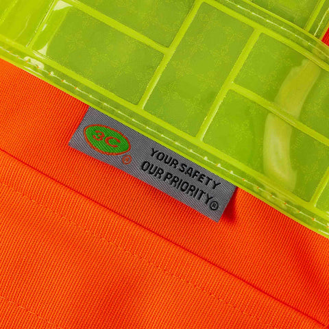 Badass Ansi Class 2 High Visibility Safety Vest With 16 Bright Led Lights And Wide Reflective Panels Heavy Duty Front Zipper Spacious Storage Pockets Neon Orange Bulk Pack For Hardworking Site Crews