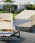 Heavy Duty Waterproof Outdoor Chair Covers 2 Pack For Patio Chairs Like Swivel Rocking Adirondack Tough As Nails Tear Resistant