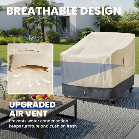 Heavy Duty Waterproof Outdoor Chair Covers 2 Pack For Patio Chairs Like Swivel Rocking Adirondack Tough As Nails Tear Resistant