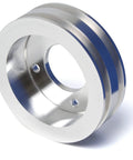 Rugged Underdrive V Belt Pulley Kit Bolts Onto Ford 429 And 460 Big Block Engines, 5.4 inch solid 6061 T6 aluminum pulley.