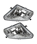 Headlight Housing Front Left And Right For Polaris Sportsman 500 2005-2010 - Beefed Up Clear Head Lamp Lens Covers Anti Fog High Clarity Durable Replacement Pair For HO EFI Touring Models