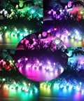 Colorful WS2811 LED String Pixels Digital Addressable Waterproof RGB Full Color 12mm DC 12V 500pcs Lights Kit glowing in pattern