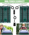 4 Pack Seed Starter Tray With Grow Light, 80 Cell Indoor Greenhouse Seed Starting Kit With Humidity Dome, Dual Power Modes