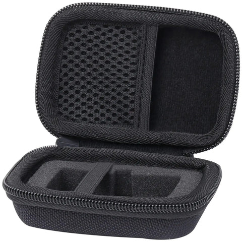 Open black hard case for FLIR One Gen 3 and FLIR One Pro thermal camera with foam insert and mesh pocket, shockproof waterproof protective case