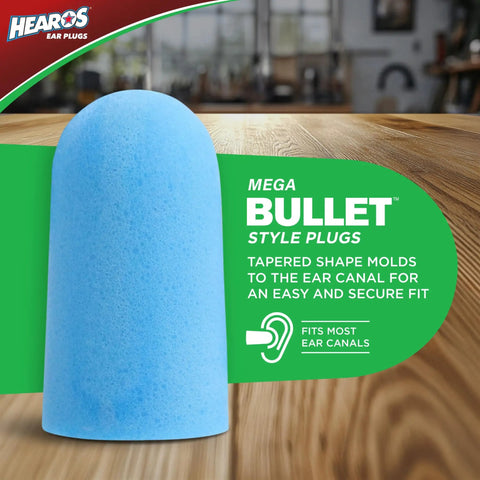 Xtreme Protection Series Ear Plugs 56 Pairs Disposable Foam NRR 32 Noise Reduction For Work Sleep Travel Blue