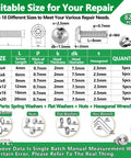 Top Shelf Stainless Steel Screw And Bolt Assortment Kit With Badass Hex Button Head Fasteners For M2 To M4 Hardware Builds includes 18 size guide.