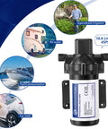Self Priming 115V Water Pump 4 GPM 45 PSI Diaphragm Booster Workhorse for RV Caravan Marine Home Garden Industrial Applications