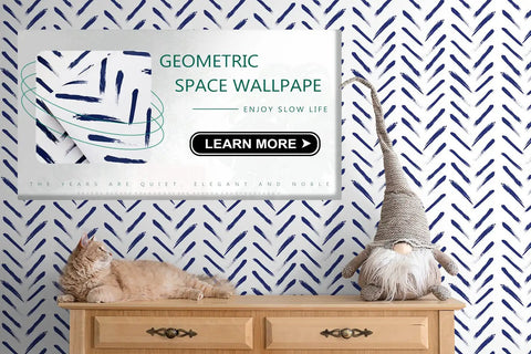 Blue And White Striped Peel And Stick Wallpaper For Cabinets And Walls Modern Geometric Contact Paper 17.7 In By 394 In Removable
