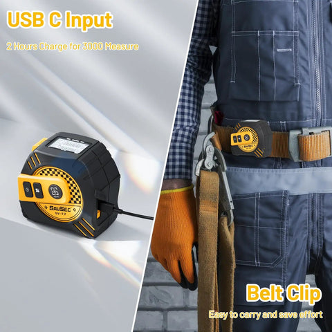 Hardcore Two In One Laser Tape Measure Bundle Sporting A One Hundred Thirty One Foot Digital Rangefinder Paired With A Snappy Sixteen Foot Self Locking Steel Tape For Rapid Blueprint Checks And Handyman Projects Zero Drama Guaranteed