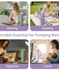 Reusable Breastmilk Storage Bottle With Insulated Cooler Keeps Baby Feed Fresh For 24 Hours Travel Ready Mom Hacks Best Steal shown in home, camping, nighttime, and travel settings.