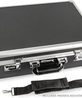 Medium Aluminum Hard Case With Pre Cut Foam For Easy Travel And Storage Of Drones And Gear For DJI Mavic Series shown with strap.