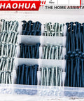 Mega 670 Piece Pocket Hole Screw Set In Sizes One Inch Through Two And A Half Inch, Size Eight Coarse Thread Anti Split