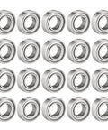 688ZZ Ball Bearing 8mm x 16mm x 5mm Double Shielded Deep Groove Bearing Carbon Steel Pack Of 20 High Speed ABEC 1 Tolerance Shields On Both Sides Dust Resistant Durable For Heavy Load Applications, 20 silver bearings