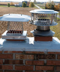 Bone Dry Chimney Crown Sealer Brushable Elastomeric Waterproof Membrane Stops Water Leaks Quick Tight As A Drum Real Deal Crack Patch For Concrete Masonry Roofs Half Gallon on chimney with metal caps.