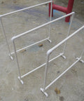 DIY stand using Six-Piece Three Quarter Inch PVC Pipe 17 Inch Long Schedule 40 White For Home DIY Projects Greenhouse Garden Farm Workshop