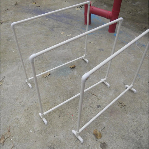 DIY stand using Six-Piece Three Quarter Inch PVC Pipe 17 Inch Long Schedule 40 White For Home DIY Projects Greenhouse Garden Farm Workshop