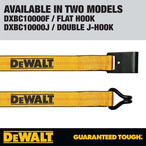 Beefy 2 Inch By 27 Foot Ratchet Tie Down Strap With Double J Hook For Heavy Duty Cargo Securement Weather Resistant Webbing