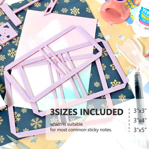 9 Piece Bookbinding And Scrapbooking Tool Kit For Beginners With Stencil Templates And Cutter Guides, flexible plastic templates