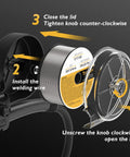 Installation steps for Aluminum Spool Gun For MIG Welder, 150 Amp, Euro Connection, Transparent Cover Keeps Wire Clean
