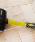 Rubber Mallet Set With 8 Oz 16 Oz And 32 Oz Heads, Low Recoil Rubber Faces For Dent Free Strikes, durable fiberglass handle