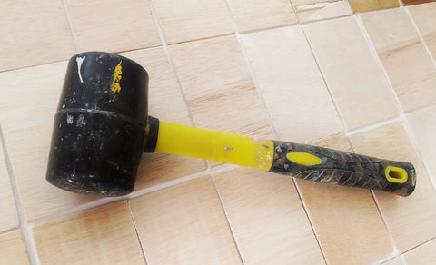Rubber Mallet Set With 8 Oz 16 Oz And 32 Oz Heads, Low Recoil Rubber Faces For Dent Free Strikes, durable fiberglass handle