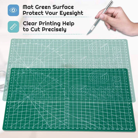 Top Tier Self Healing Rotary Cutting Mat 9 By 12 Inches Double Sided 5 Ply Craft Board For Sewing Quilting And Fabric Projects Shoots Crisp Lines Every Time Hella Smooth Surface Keeps Your Blades Fresh And Ready For Any DIY Hustle