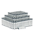 No Nonsense One Fifty Aa Alkaline Batteries 1.5 Volt arranged in stacks for dependable power in gaming and toys.