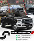 RAM Front Tow Hook Covers Silicone Black For 2019-2026 2500 3500 Towing Hitch Cover Exterior Decor Trim No Fuss Install