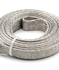 Coiled Beefy Heavy Duty Stainless Steel Braided Sleeving Half Inch, 304 Stainless expandable mesh cable shield, flexible sleeve