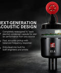 Exploded view of X1 A Large Diaphragm Condenser Microphone With 100 Hz Filter And Minus Twenty Decibels Pad For Singing And Instruments