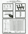 Diagram and images of Six Station Aluminum Manifold with 3/8 NPT Inlets and 1/4 NPT Outlets, clear anodized finish.