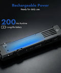 Rechargeable Flashlight With 1300 Lumens, 118 Meter Throw, Six Modes, 3 in 1 White LED UV Blacklight 365nm And Green Light A Real Workhorse