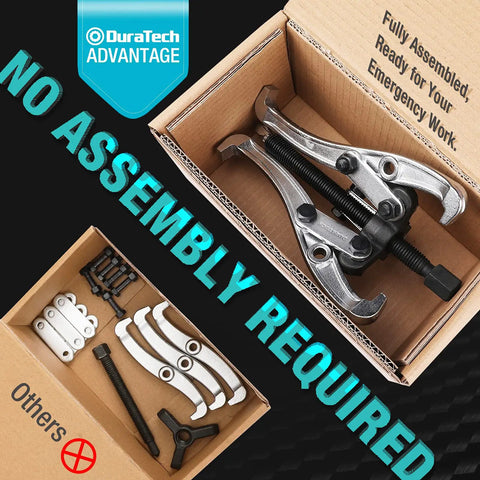 4 Piece 3 Jaw Gear Puller Set For Gears Pulleys Bearings And Flywheels Fully Assembled Removal Tool in box