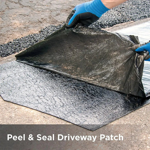 Peel And Seal Driveway Patch For Long Lasting Pothole Repair That Bonds To Asphalt And Concrete Keeps Water Out Plow Resistant