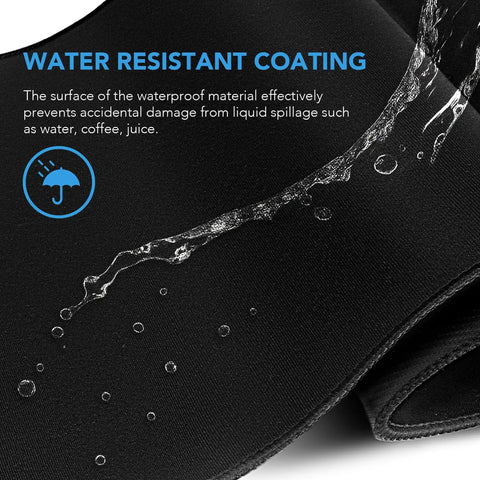 Close-up of Extra Large Gaming Mouse Pad 31.5 By 15.7 Inch Desk Mat With Non Slip Rubber Base showcasing waterproof edges.