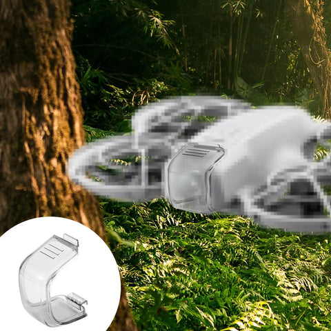 Anti Scratch Lens Cover For NEO Drone, Dustproof Protective Lens Cap, Transparent Black, forest background with drone