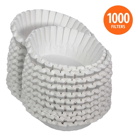 Bulk 12-Cup Basket Coffee Filters, 1000 Count, Go-To For Bunn And Most 12-Cup Commercial Brewers, Compostable Design Meets ASTM D6868-11