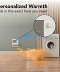 High Capacity Wall Heater With White Grille, 1000 Watts, 120 And 240 Volt, Energy Saving Heating Supplement For Your Space shown in a room