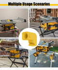 Multiple images of Dust Port Adapter For DWE7485 Table Saw With Easy Install And No Tools Needed Compact Plastic Dust Collector With Hook