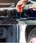 Using Nylon Bumper Rivet Clips Set, 100 Pieces For 8mm Holes, Replaces GM 21030249, Ford N807389S, Chrysler 6503598 on vehicle parts