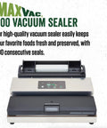 Heavy Duty Aluminum Vacuum Sealer Machine Delivers Beast Mode Suction Strength And Keeps Things Cool Under Pressure While Preserving Fresh Meats Vegetables And Leftovers For Your Daily Meal Prep Hustle.