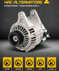 Alternator Direct Fit For 2003 2004 2005 Chrysler PT Cruiser 2.4L And 2004 2005 Dodge Neon 2.0L 100A 12V S4 CW OE Quality