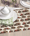 Wood Grain Tractor Print Microfiber Dish Drying Mats For Kitchen Counter And Rack Mat 16 By 18 Inch, super absorbent, machine washable