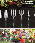 11-Piece Garden Tools Set For Women And Men With Heavy Duty Aluminum Hand Tools Apron And Storage Tote Bag All In One Planting Kit
