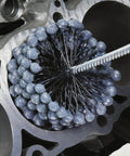 Engine Cylinder Hone Tool 4 1/8 Inch With 240 Grit Ball Brush in use, flexible self-centering design in engine cylinder