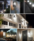 Outdoor installations of Six Pack Dusk To Dawn A19 LED Light Bulbs 11W 1200 Lumens 100 Watt Equivalent E26 Base Auto On Off Daylight 5000K
