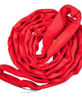 Heavy Duty 10 Foot Red Round Sling For Lifting, Towing And Recovery, Vertical 13,200 Lb SWL, Choker 10,600 Lb, Basket 26,400 Lb